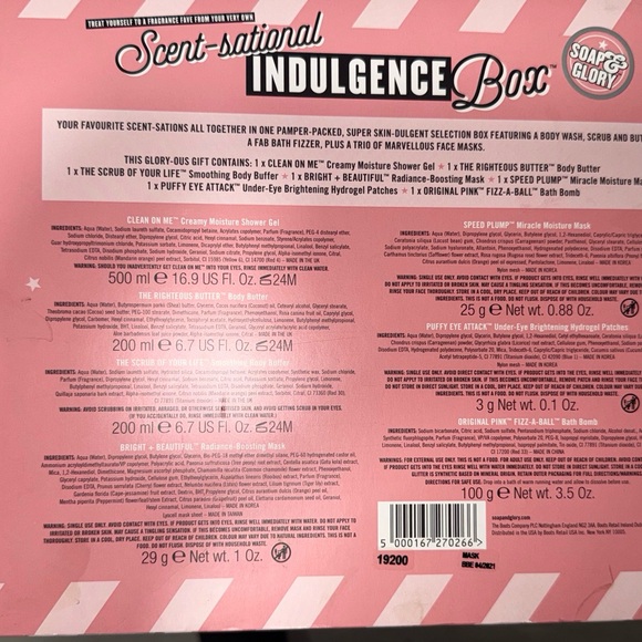 Soap & Glory Scent-sational Indulgence Box - Pink and White - Picture 2 of 2